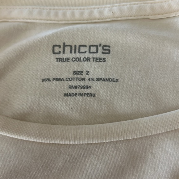 Chicos, three-quarter length sleeve top. - Picture 4 of 4